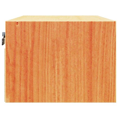 Нощно шкафче 2 pcs Кафяво с восъчно покритие 50 x 32,5 x 24 см