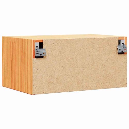 Нощно шкафче 2 pcs Кафяво с восъчно покритие 50 x 32,5 x 24 см