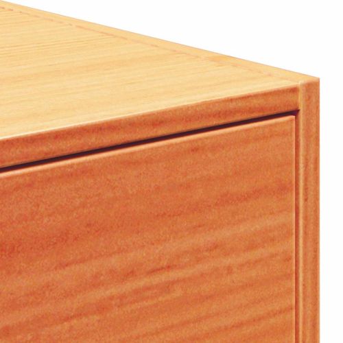 Нощно шкафче 2 pcs Кафяво с восъчно покритие 50 x 32,5 x 24 см