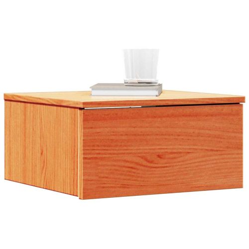Нощно шкафче 2 pcs Кафяво с восъчно покритие 37 x 35 x 18,5 см