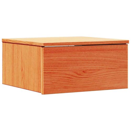 Нощно шкафче 2 pcs Кафяво с восъчно покритие 37 x 35 x 18,5 см