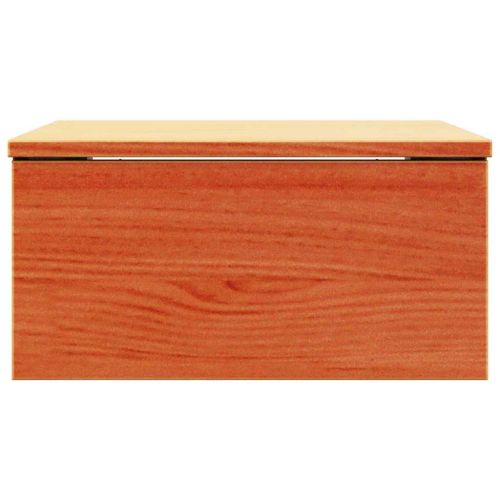 Нощно шкафче 2 pcs Кафяво с восъчно покритие 37 x 35 x 18,5 см