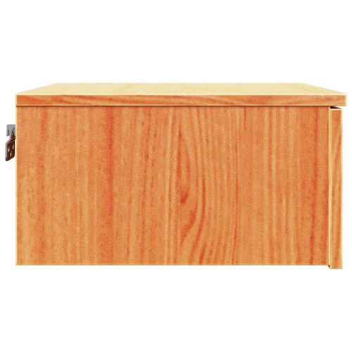 Нощно шкафче 2 pcs Кафяво с восъчно покритие 37 x 35 x 18,5 см