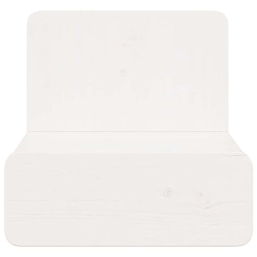 Нощно шкафче 2 pcs Бяло 44 x 32,5 x 40 см Борово дърво масив