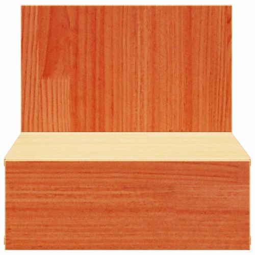 Нощно шкафче Кафяво с восъчно покритие 42 x 32,5 x 40 см