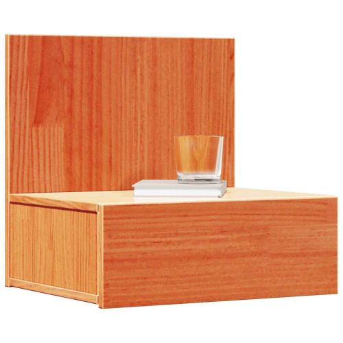 Нощно шкафче 2 pcs Кафяво с восъчно покритие 42 x 32,5 x 40 см