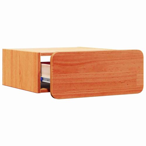 Нощно шкафче Кафяво с восъчно покритие 39 x 34 x 16,5 см
