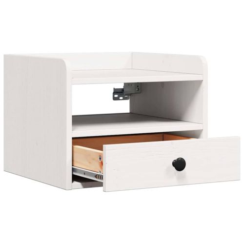 Нощно шкафче 2 pcs Бяло 38 x 36 x 29,5 см Борово дърво масив