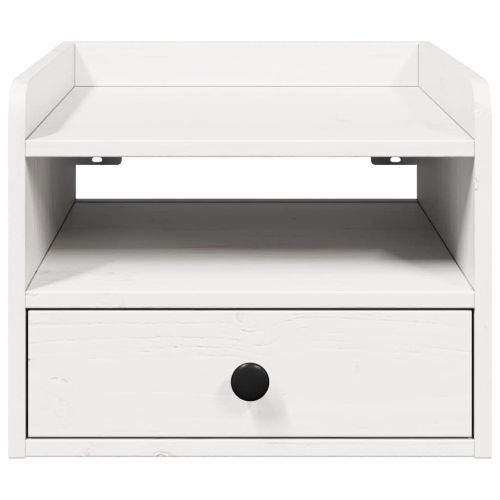 Нощно шкафче 2 pcs Бяло 38 x 36 x 29,5 см Борово дърво масив