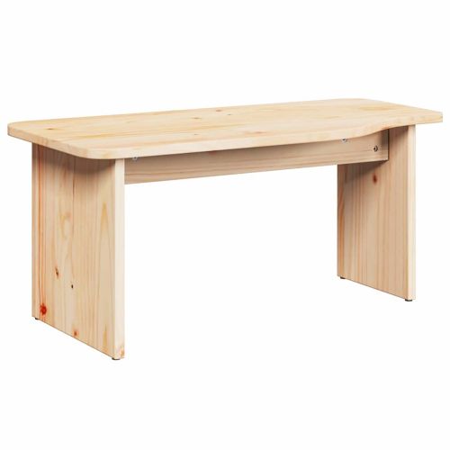 Масичка за кафе 2 pcs Естествен Борово дърво масив