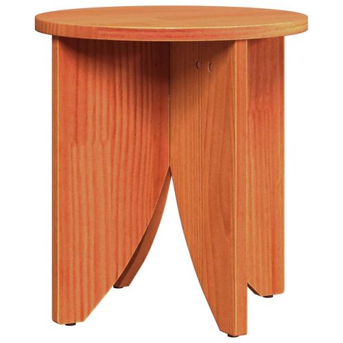 Масичка за кафе 2 pcs Кафяво с восъчно покритие