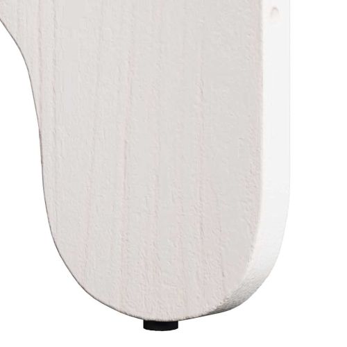 Масичка за кафе 2 pcs Бяло Масивна борова дървесина