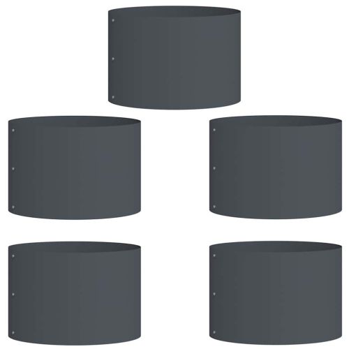 Пръстен за саксия 5 pcs Антрацит 30 x 30 x 20 cm