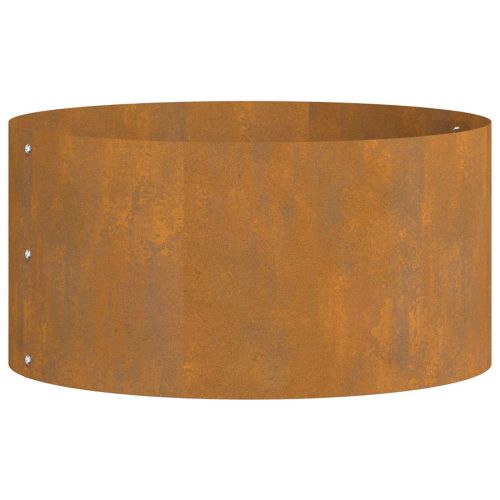 Пръстен за саксия Кафяво 40 x 40 x 20 cm Патинираща стомана