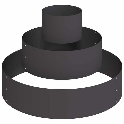 Градинска саксия Черно 90 x 90 x 20 см