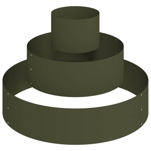 Градинска саксия Маслинено зелено 90 x 90 x 20 см