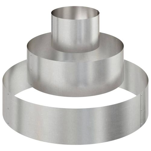 Градинска саксия Сребрист 90 x 90 x 20 см Неръждаема стомана