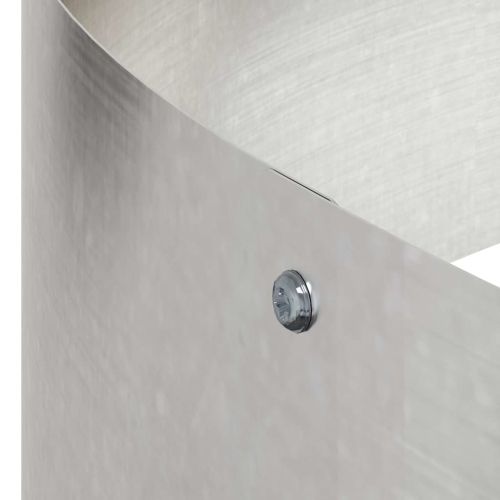 Градинска саксия Сребрист 90 x 90 x 20 см Неръждаема стомана