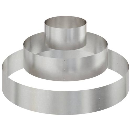 Градинска саксия Сребрист 120 x 120 x 20 см Неръждаема стомана