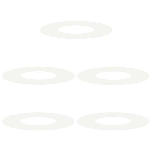 подходяща за плоски дървени халки 5 pcs Бяло Ø30 / 60 см Стомана