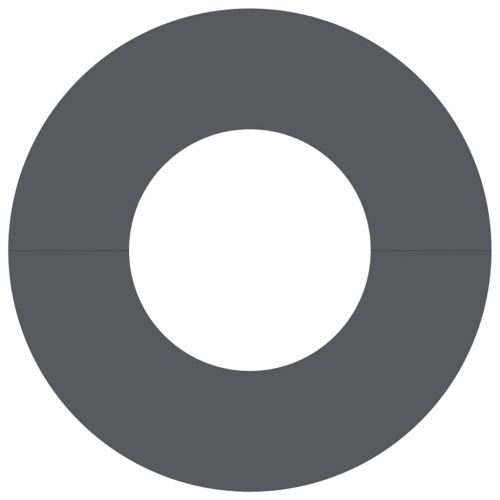 подходяща за плоски дървени халки Антрацит Ø30 / 60 см Стомана