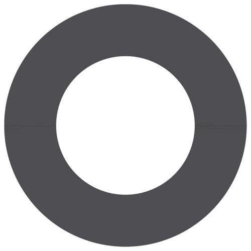 подходяща за плоски дървени халки Черно Ø40 / 70 см Стомана