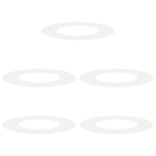 подходяща за плоски дървени халки 5 pcs Бяло Ø40 / 70 см Стомана