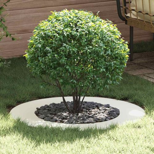 подходяща за плоски дървени халки Бяло Ø50 / 80 см Стомана