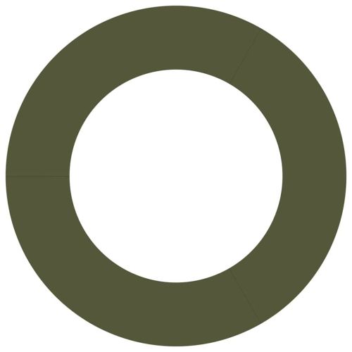 подходяща за плоски дървени халки Маслиненозелен Ø50 / 80 см