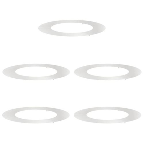 подходяща за плоски дървени халки 5 pcs Сребрист Ø50 / 80 см