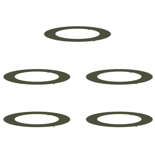 подходяща за плоски дървени халки 5 pcs Маслиненозелен