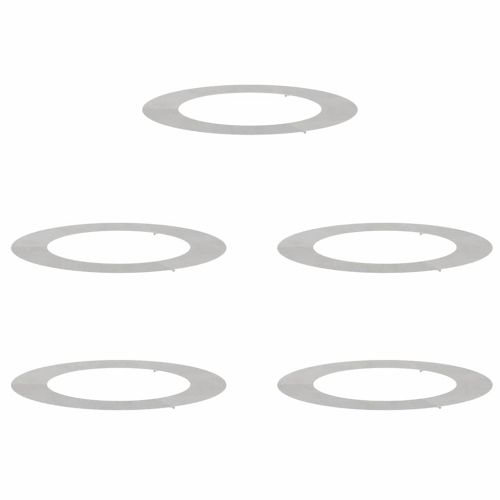 подходяща за плоски дървени халки 5 pcs Сребрист Ø60 / 90 см