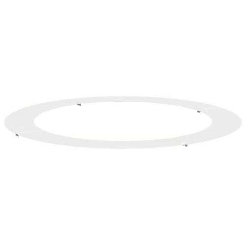 подходяща за плоски дървени халки Бяло Ø90 / 120 см Стомана