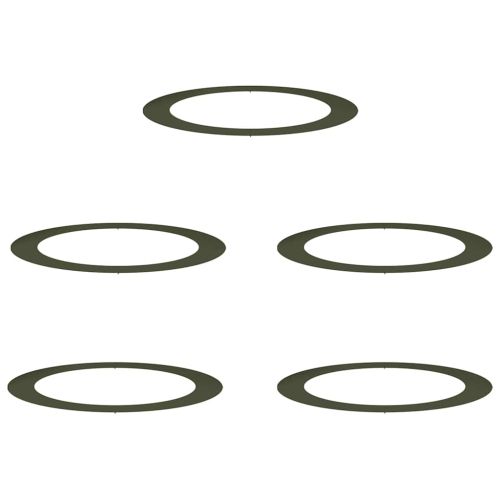 подходяща за плоски дървени халки 5 pcs Маслиненозелен