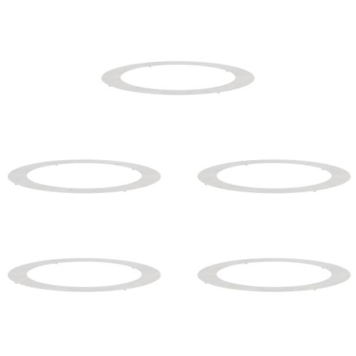 подходяща за плоски дървени халки 5 pcs Сребрист Ø90 / 120 см