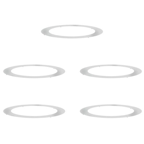 подходяща за плоски дървени халки 5 pcs Сребрист Ø90 / 120 см