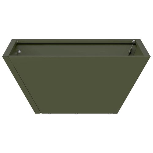 Градинска саксия Маслинено зелено 35 x 35 x 15 см