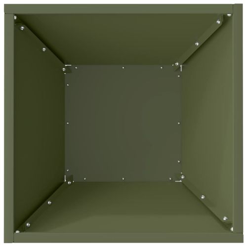 Градинска саксия Маслинено зелено 35 x 35 x 15 см
