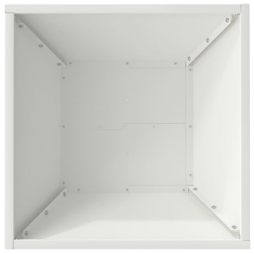 Градинска саксия 5 бр. Бяло 40 x 40 x 15 см