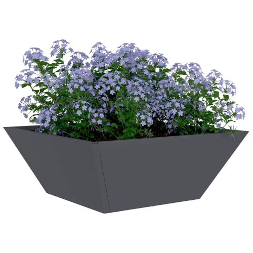 Градинска саксия 5 бр. Антрацит 40 x 40 x 15 см