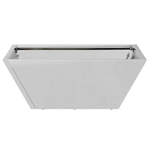 Градинска саксия Сребристо 40 x 40 x 15 см Поцинкована стомана