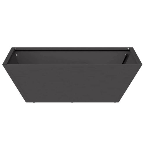 Градинска саксия Черно 50 x 50 x 15 см