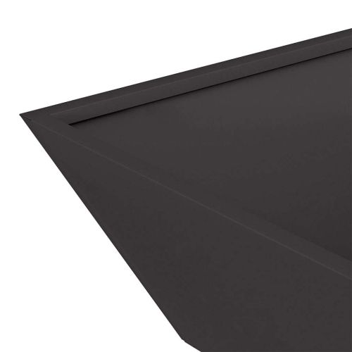 Градинска саксия Черно 50 x 50 x 15 см