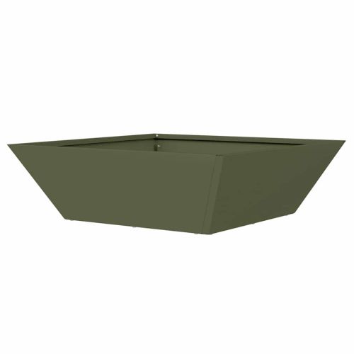 Градинска саксия Маслинено зелено 50 x 50 x 15 см