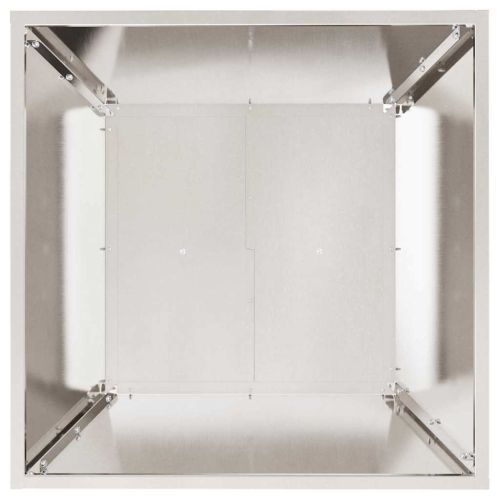 Градинска саксия Сребрист 50 x 50 x 15 см Неръждаема стомана