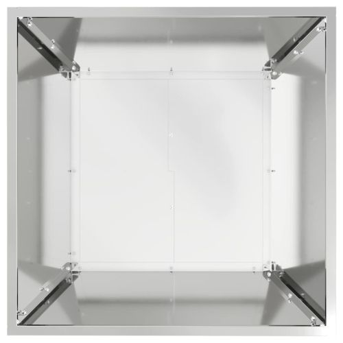 Градинска саксия Сребрист 50 x 50 x 15 см Галванизирана стомана