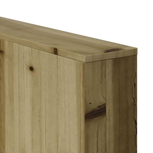 Градински диван Зелен 134 x 60 x 62 cm Солидно борово дърво