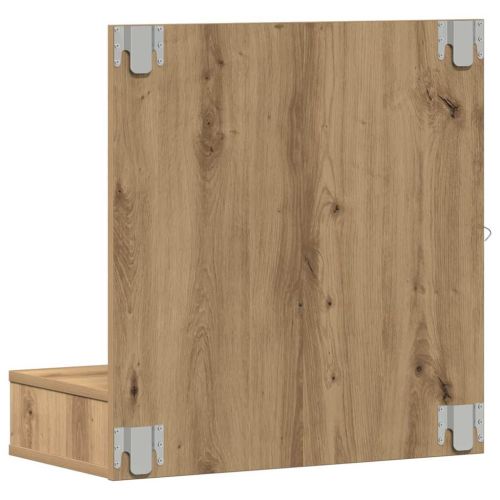 Шкаф с огледало с рафт Дъб 60 x 31,5 x 62 см Инженерно дърво