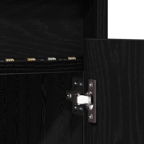 ТВ Единици Черно 100 x 34 x 50 см Инженерно дърво