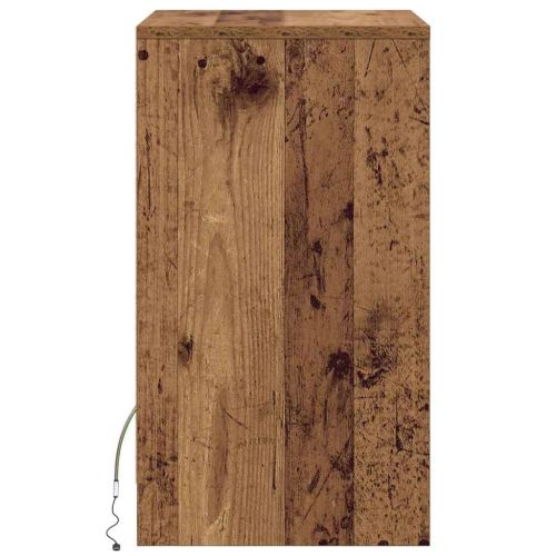 LED нощно шкафче Старо дърво 38 x 34 x 61 см